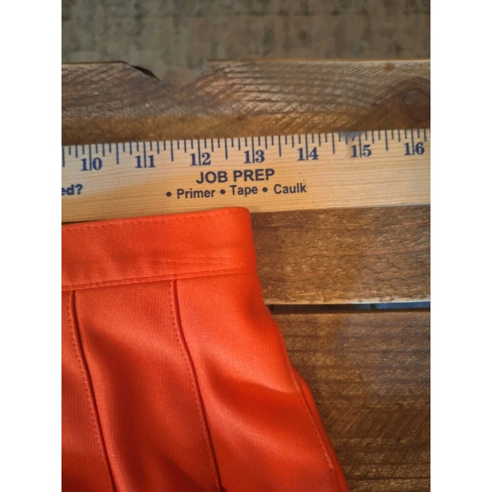 Varsity Brand Thick Orange And White And Gray Cheerleader Skirt - Picture 8 of 10